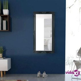 vidaXL Specchio da Parete Stile Barocco 120x60 cm Nero
