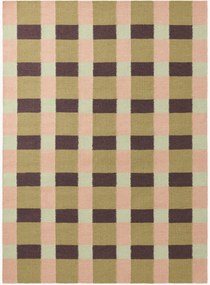 Tappeto in lana a pelo corto fatto a mano Teressa