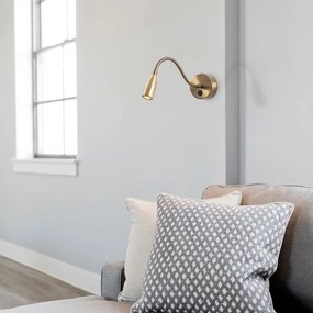 Lampada da parete dorata Reading – Opviq lights