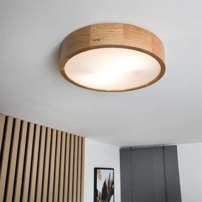 Brilagi - LED RGBW dimmerabile, plafoniera CARVALHO 2xE27/15W/230V Wi‑Fi rovere Ø 37,5 cm
