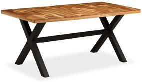 Tavolo da Pranzo Legno Massello di Acacia e Mango 180x90x76 cm