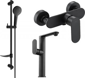 Mexen Milo DF05 set doccia, nero - 713154DF05-70