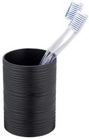 Portaspazzolino nero opaco in plastica Lyon – Allstar