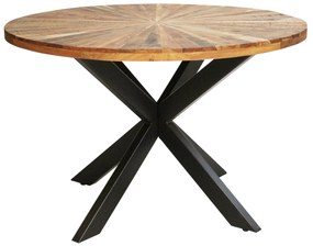 ROUNDED - tavolo con piano in legno massiccio