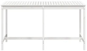 Tavolo da Giardino Bianco 203,5x90x110cm Legno Massello di Pino