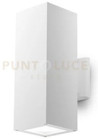 Ges1017- applique rettangolare in alluminio colore bianca 2 luci at...