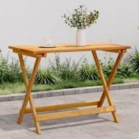 Tavolo Giardino Pieghevole 90x52,5x65 cm Legno Massello Acacia 364894