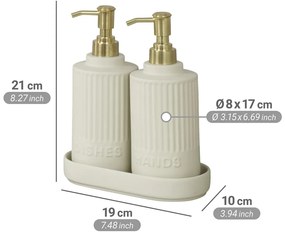 Supporto per detersivo color crema in ceramica Heidi – Wenko