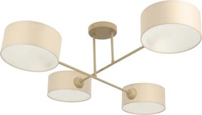 Brilagi - Lampadario a soffitto VIRGO 4xE14/40W/230V crema/oro