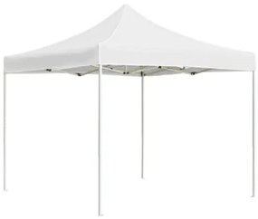 Gazebo Professionale Pieghevole in Alluminio 3x3m Bianco