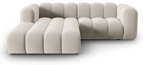 Divano angolare beige ad angolo sinistro Lupine - Micadoni Home