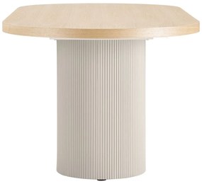 Tavolo da pranzo con piano effetto frassino 100x220 cm Solva – House Nordic