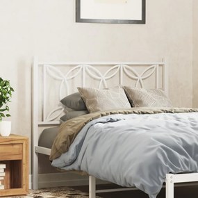 Testiera İn Metallo Bianco 107 Cm /