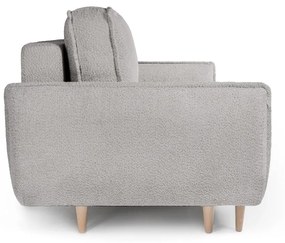 Divano letto in tessuto bouclé grigio 215 cm Patti - Bonami Selection