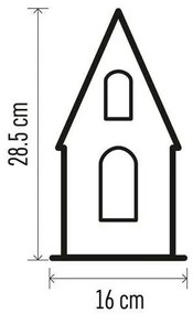 Decorazione natalizia LED 3xLED/2xAA beige