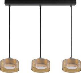 Brilagi - Lampadario a sospensione con cavo AURA LUX 3xGX53/30W/230V nero/oro