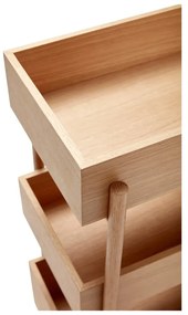 Consolle in legno di quercia naturale 34x43 cm Stack - Hübsch