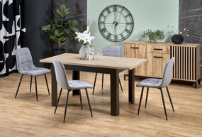 Tavolo allungabile Bagio in rovere castagno/nero - L120-160 cm