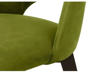 Sedia da pranzo BOVIO 86x48 cm luce verde/faggio