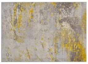 Tappeto greggio e giallo 160 x 230 cm CAPS
