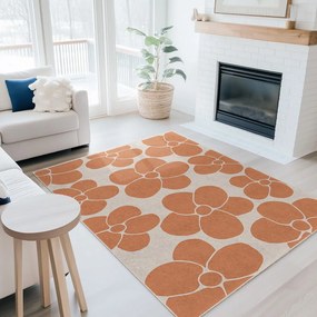 Tappeto arancione lavabile 60x100 cm Orange Meadow – Mila Home