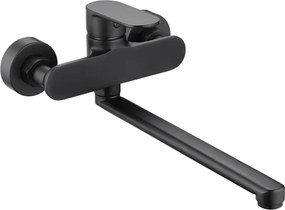 Mexen Milo rubinetto vasca becco lungo, nero - 71335-70