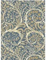 Josephine Munsey Carta da parati Butterrow - Bude Blue