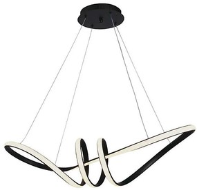 Lampadario LED a sospensione con filo LED/24W/230V 3000K nero