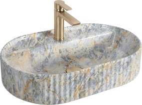 Lavabo da appoggio Rea Marcela 60 Ruststone
