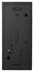 Applique Rettangolare Bidirezionale IP65 - GU10 Nero