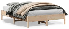 Letto Senza Materasso 160x200 Cm İn Legno Massello Di Pino /