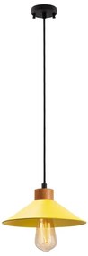 Lampadario a sospensione su cavo MANAVGAT 1xE27/40W/230V giallo/marrone