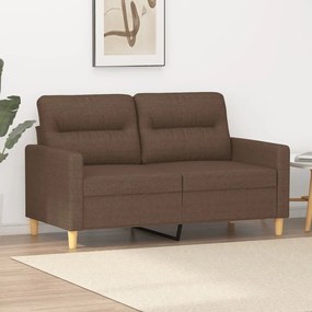 Divano A 2 Posti Marrone 120 Cm İn Tessuto /