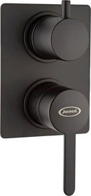 Rubinetto per incasso doccia Baleno nero JACUZZI RUBINETTERIA con ddeviatore 2 vie