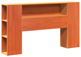 Letto libreria senza materasso marrone cera 160x200 cm legno