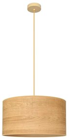 Lampadario a sospensione con filo ALBA 1xE27/15W/230V diametro 45 cm marrone