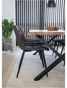 Sedie da pranzo in set grigio scuro 2 pz Moseby – Bonami Essentials