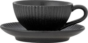 Tazzina per cappuccino nera in ceramica 200 ml Neri – Bloomingville