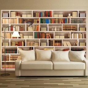 Carta da Parati adesiva Biblioteca di casa  Larghezza x Altezza Home decor 98x70