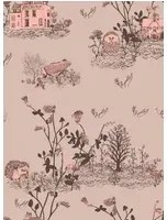 Sian Zeng Carta da parati Woodlands - Brown/ Pink