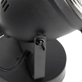 Lampada da tavolo industriale nera 18 cm - Emado