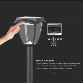 Lampada solare LED LED/2W/230V 93 cm 3000/6000K IP65 2200 mAh