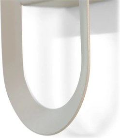 Gancio da parete grigio tortora in acciaio Coucou – Spinder Design