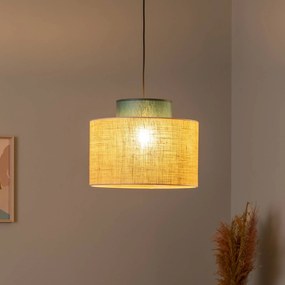 Lampada a sospensione Duo TK Lighting, dimmerabile, Marrone / Ruggine, Soggiorno / Sala da pranzo, Tessuto / Stoffa / Seta, Lampada a sospensione