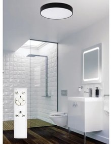 Top Light-Plafoniera LED da bagno PETAL LED/48W/230V IP44 diametro 48 cm black+RC