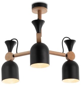 Lampadario a sospensione con supporto rigido MONTE 3xE27/60W/230V