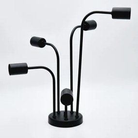 Lampadario a plafone TRINITY 5xE27/15W/230V nero