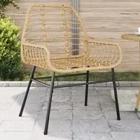 Sedie da Giardino 2 pz Marroni in Polyrattan 369092