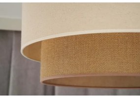 Duolla - Lampadario a sospensione con filo BOHO 1xE27/15W/230V diametro 60 cm beige/marrone
