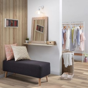 Kave Home - Panca Dyla nera in legno massello di faggio 111 cm